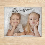Liefde is groot! Kleinkinderen foto Legpuzzel<br><div class="desc">Geweldig grootoudergeschenk!</div>