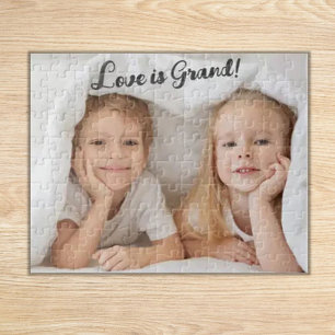 Liefde is groot! Kleinkinderen foto Legpuzzel