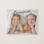 Liefde is groot! Kleinkinderen foto Legpuzzel (Horizontaal)