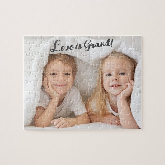 Liefde is groot! Kleinkinderen foto Legpuzzel (Horizontaal)