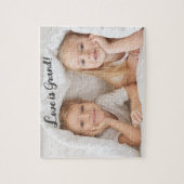 Liefde is groot! Kleinkinderen foto Legpuzzel (Verticaal)