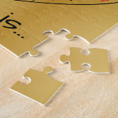 Liefde is hartverscheurd Word Cloud herhaal Typogr Legpuzzel (Zijkant)