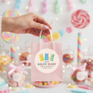 Liefde is heel zoete Candyland bruiloftfeest Ronde Sticker