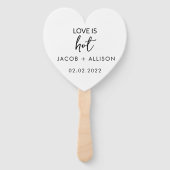 Liefde is heet handwaaier (Voorkant)