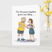 Liefde is het 24ste Jubileum Kaart (Gele Bloem)