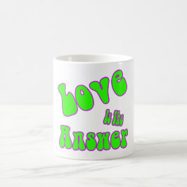 Liefde is het antwoord koffiemok
