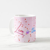 Liefde is het antwoord koffiemok (Voorkant links)
