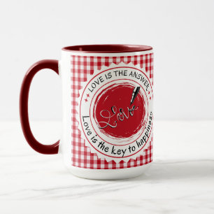 Liefde is het antwoord. mok