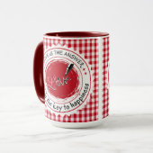 Liefde is het antwoord. mok (Voorkant links)