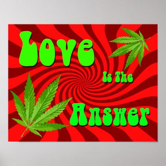 Liefde is het antwoord poster (Voorkant)