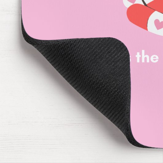 "Liefde is het beste medicijn" muismat (Hoek)