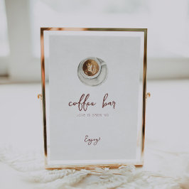 Liefde is het Breken van koffieborden Poster