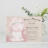 Liefde is het Breken van Teacup Vrijgezellenfeest Kaart (Staand voorkant)