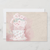 Liefde is het Breken van Teacup Vrijgezellenfeest Kaart (Achterkant)