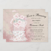 Liefde is het Breken van Teacup Vrijgezellenfeest Kaart (Voorkant / Achterkant)