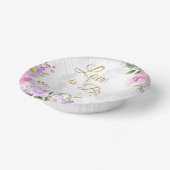 Liefde is het brouwen - Floral Elegant Vrijgezelle Papieren Kommen (Gebogen)