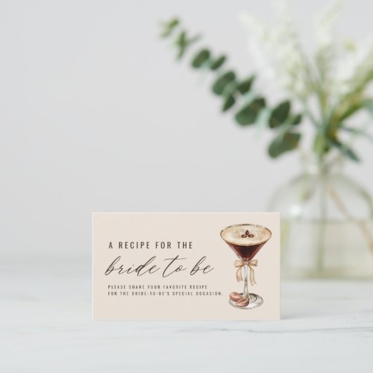 Liefde is het brouwen Martini Vrijgezellenfeest Re Informatiekaartje (Staand voorkant)