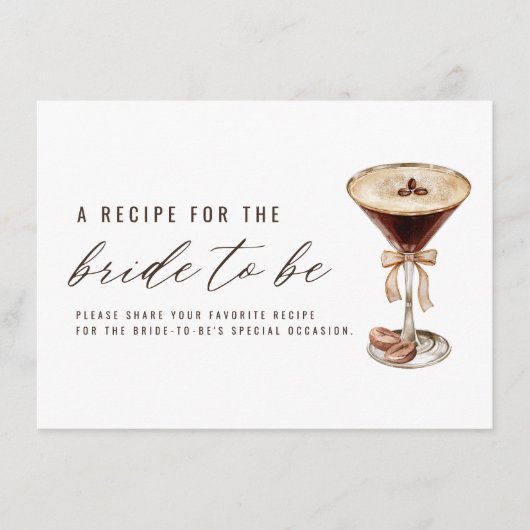 Liefde is het brouwen Martini Vrijgezellenfeest Re Informatiekaartje (Voorkant)