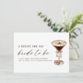 Liefde is het brouwen Martini Vrijgezellenfeest Re Informatiekaartje (Staand voorkant)