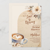 Liefde is het brouwen van Arch Coffee Vrijgezellen Kaart (Voorkant / Achterkant)