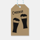 Liefde is het brouwen van Beer die als Vrijgezelle Cadeaulabel (Achterkant)