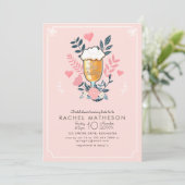 Liefde is het brouwen van bierglas vrijgezellenfee kaart (Staand voorkant)