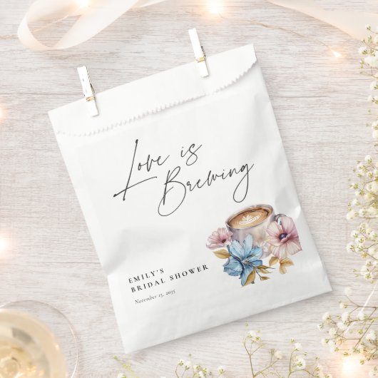 Liefde is het Brouwen van Bloemen Vrijgezellenfees Bedankzakje (Geknipt)