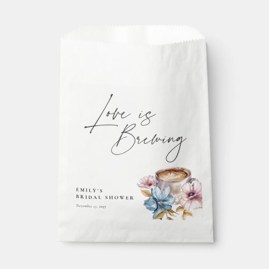 Liefde is het Brouwen van Bloemen Vrijgezellenfees Bedankzakje (Voorkant)