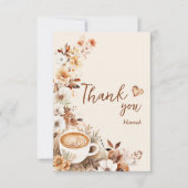 Liefde is het Brouwen van Bruilofts koffiefeest Bedankkaart (Voorkant)