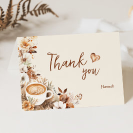 Liefde is het Brouwen van Bruiloftsfeest Koffie Bedankkaart