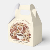 Liefde is het brouwen van bruine bloemige koffie H Bedankdoosjes (Voorkant Zijde)