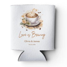 Liefde is het brouwen van bruine koffie Bruidsuitn