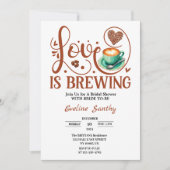 Liefde is het brouwen van Cappuccino Heart Vrijgez Kaart (Voorkant)