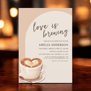 Liefde is het brouwen van Chic Arch Coffee Vrijgez Kaart