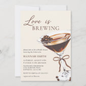 Liefde is het brouwen van Chic Martini Vrijgezelle Kaart (Voorkant)