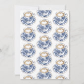 Liefde is het brouwen van Chinoiserie Blue Vrijgez Kaart (Achterkant)