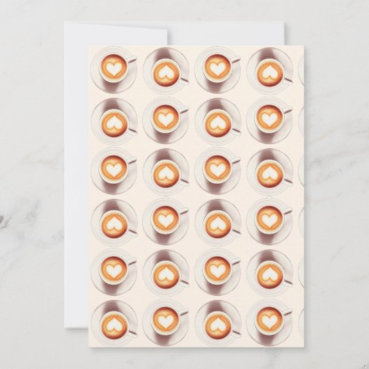 Liefde is het brouwen van Coffee Cup Heart Vrijgez Kaart (Achterkant)