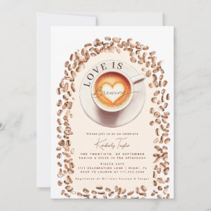 Liefde is het brouwen van Coffee Cup Heart Vrijgez Kaart