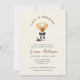Liefde is het brouwen van Coffee Vrijgezellenfeest Kaart