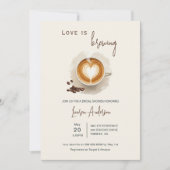 Liefde is het brouwen van Coffee Vrijgezellenfeest Kaart (Voorkant)