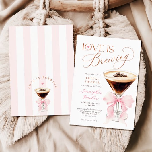 Liefde is het brouwen van Coquette Vrijgezellenfee Kaart