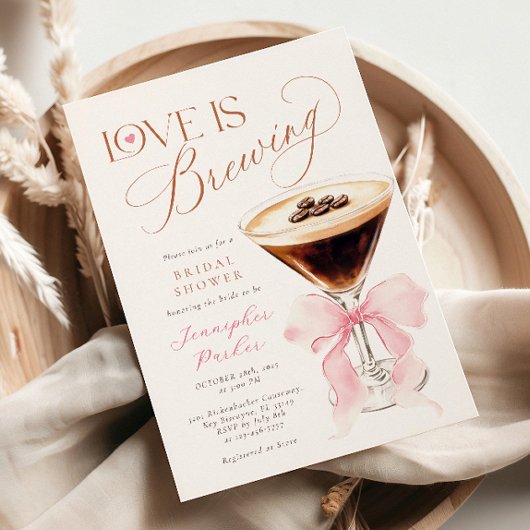 Liefde is het brouwen van Coquette Vrijgezellenfee Kaart