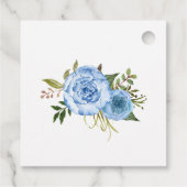 Liefde is het brouwen van doucheblauwe thee vrijge bedankjes labels (Achterkant)