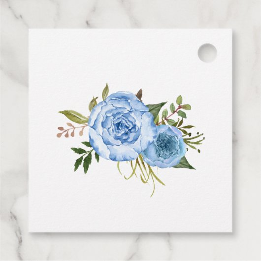 Liefde is het brouwen van doucheblauwe thee vrijge bedankjes labels (Achterkant)