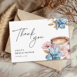 Liefde is het brouwen van een bruidsuitje voor kof bedankkaart