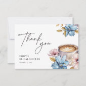 Liefde is het Brouwen van een Bruiloftsbruidssalon Bedankkaart (Voorkant)