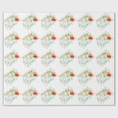 Liefde is het brouwen van een Hummingbird-theepart Cadeaupapier (Vlak)