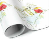 Liefde is het brouwen van een Hummingbird-theepart Cadeaupapier (Rol Hoek)