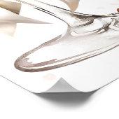 Liefde is het brouwen van elegant modern Vrijgezel Poster (Hoek)