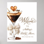 Liefde is het brouwen van elegant modern Vrijgezel Poster (Voorkant)